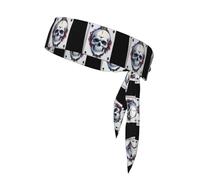 YYHWHJDE Tête de mort sur cartes à jouer - Foulard de sport absorbant la transpiration et respirant - Bandeau de mouvement - Double face