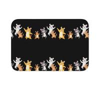 YYHWHJDE The Animals are Dancing to Celebrate Picture Tapis de sol en velours avec bord verrouillable pour chambre à coucher, salon, dortoir, décoration de la maison