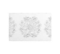 YYHWHJDE The Antique Patterns Lot de 6 sets de table résistants à l'huile, à la chaleur et durables Motif floraison lente 30,5 x 45,7 cm