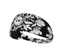 YYHWHJDE The Antique Patterns Slowly Bloom Picture Bandeau de sport pour femme Résistant à la transpiration Bande élastique