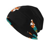 YYHWHJDE The Boy and The Fox in The Tent Prints Bonnet en tricot pour adulte - Bonnet extensible doux et confortable pour homme et femme Noir