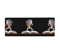 YYHWHJDE The boy in the book Prints Tapis de souris extra large 30,5 x 80 cm pour l'apprentissage des jeux au bureau