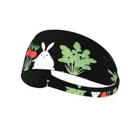 YYHWHJDE The Carrot Garden of The Little Fat Rabbit Bandeau de sport pour femme Résistant à la transpiration Bandeau élastique