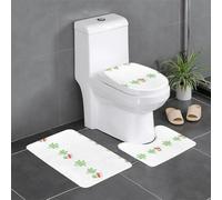 YYHWHJDE The Carrot Garden of The Little Fat Rabbit Picture Lot de 3 tapis de sol pour salle de bain Tapis de douche antidérapant à séchage rapide