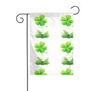 YYHWHJDE The Clover Sways in the Breeze Mât de drapeau de jardin extérieur décoration double face 30,5 x 45,7 cm