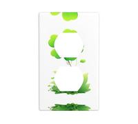 YYHWHJDE The Clover Sways in The Breeze Picture Panneau mural double prise électrique incassable et durable 11,4 x 7 cm