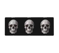 YYHWHJDE The Cracked Skull Picture Tapis de souris extra large antidérapant pour clavier de jeu d'ordinateur Version épaisse 30,5 x 80 cm