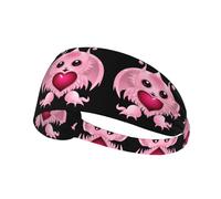 YYHWHJDE The Cute Little Devil with Big Eyes Picture Bandeau de sport pour femme Résistant à la transpiration Bandeau élastique
