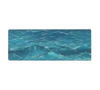 YYHWHJDE The Deep Blue Sea Tapis de souris extra large, clavier de jeu antidérapant pour bureau d'ordinateur, version épaisse, 30,5 x 80 cm