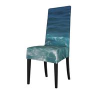 YYHWHJDE The Deep Ocean Housse de protection pour chaise de salle à manger - Doux, confortable, infroissable, élastique, s'adapte à la plupart des chaises sans accoudoirs