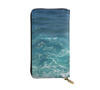 YYHWHJDE The Deep Ocean Portefeuille long en cuir conçu pour les filles et les femmes tendance, élégant et personnalisé 19 x 10,5 cm, noir, taille unique, Noir , Taille unique