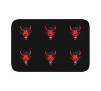 YYHWHJDE The Devil's Face Picture Crystal Velvet Lock Edge Tapis de sol pour chambre à coucher, salon, dortoir, décoration de la maison