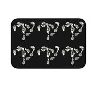 YYHWHJDE The Devil's Footprints Picture Crystal Lock Edge Tapis de sol pour chambre à coucher, salon, dortoir, décoration d'intérieur