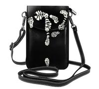 YYHWHJDE The Devil's Footprints Picture Téléphone portable pour femme avec prépuce en cuir et bandoulière réglable