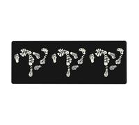 YYHWHJDE The Devil's Footprints Tapis de souris extra large antidérapant pour clavier de gaming 30,5 x 80 cm