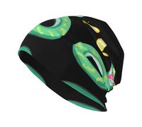 YYHWHJDE The Fate of Butterflies and Snakes Printed Adult Knit Beanie - Bonnet extensible doux et confortable pour homme et femme - Noir