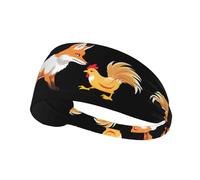 YYHWHJDE The Fox That Stole The Chicken Picture Bandeau de sport pour femme résistant à la transpiration Bandeau élastique