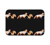 YYHWHJDE The Fox That Stole The Chicken Picture Crystal Velvet Lock Edge Tapis de sol, tapis de chambre, salon, dortoir, décoration de la maison