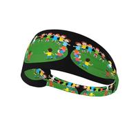 YYHWHJDE The Friend Who Spins in Circles Picture Bandeau de sport pour femme Résistant à la transpiration Bande élastique