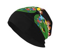 YYHWHJDE The Friend Who Spins in Circles Prints Bonnet en tricot pour adulte - Bonnet extensible doux et confortable pour homme et femme - Noir