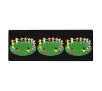 YYHWHJDE The Friend Who Spins in Circles Tapis de souris extra large pour bureau d'ordinateur Clavier de jeu antidérapant Version épaisse 30,5 x 80 cm