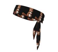 YYHWHJDE The Gentle Little Squirrel Prints Foulard de sport double face à séchage rapide, évacuation de l'humidité pour femmes, filles et hommes