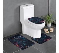 YYHWHJDE The Girl in The Dream Picture Lot de 3 tapis de sol pour salle de bain, tapis de douche, antidérapant, séchage rapide