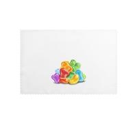 YYHWHJDE The Joy of Childhood Prints Lot de 6 sets de table lavables résistants à la chaleur pour décoration de table de salle à manger - Épais, robustes et personnalisés