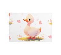 YYHWHJDE The Kind Little White Duck Prints Lot de 6 sets de table lavables résistants à la chaleur pour décoration de table de salle à manger - Épais, robustes et personnalisés