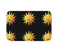 YYHWHJDE The Kindly Smiling Sun Picture Tapis de sol en velours avec bord verrouillable pour chambre à coucher, salon, dortoir, décoration de la maison