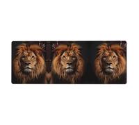 YYHWHJDE The Lion's Gaze Picture Tapis de souris extra large antidérapant pour clavier de jeu d'ordinateur Version épaisse 30,5 x 80 cm