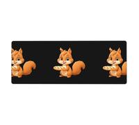 YYHWHJDE The Little Squirrel Who Loves Cookies Tapis de souris extra large avec forte adhérence, durable, bord de verrouillage précis 30,5 x 80 cm