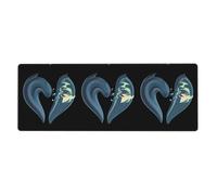 YYHWHJDE The Love Of The Waves Tapis de souris extra large antidérapant pour clavier de jeu et bureau d'ordinateur Version épaisse 30,5 x 80 cm