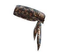 YYHWHJDE The New York City Skyline Foulard de sport double face à séchage rapide, évacuation de l'humidité pour femmes, filles et hommes