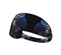 YYHWHJDE The Owl That Never Sleeps Bandeau de sport pour femme Résistant à la transpiration Bandeau élastique