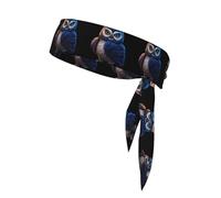 YYHWHJDE The Owl That Never Sleeps Imprimé Foulard de sport double face à séchage rapide, évacuation de l'humidité pour femmes, filles et hommes