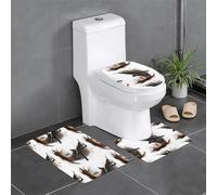 YYHWHJDE The Power of a Tornado Picture Lot de 3 tapis de sol pour salle de bain, tapis de douche, antidérapant, séchage rapide