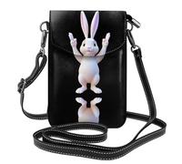 YYHWHJDE The Rabbit Arbitre Who Cheers Picture Téléphone portable pour femme avec prépuce en cuir et bandoulière réglable