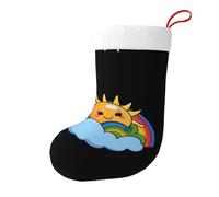 Yyhwhjde The Rainbow is Clear Picture Chaussettes décoratives de Noël pour remplir de petits cadeaux tels que des bonbons et des petits jouets