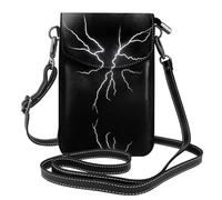 YYHWHJDE The rhythm of heavy rain Picture Téléphone portable pour femme avec prépuce en cuir et bandoulière réglable