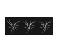 YYHWHJDE The Rhythm of Heavy Rain - Tapis de souris extra large - Pour bureau d'ordinateur - Clavier de jeu antidérapant - Version épaisse - 30,5 x 80 cm