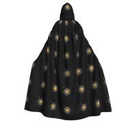 YYHWHJDE The Shining Sun Pattern Halloween Cape à capuche pour adulte sans fermeture éclair, confortable pour les fêtes costumées