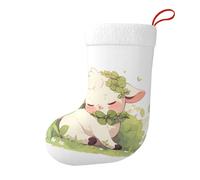 Yyhwhjde The Shy Little Sheep Picture Chaussettes décoratives de Noël pour arbres de Noël, tables de salle à manger