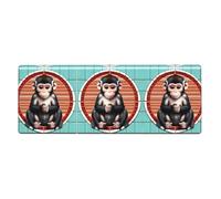 YYHWHJDE The Silent Monkey Tapis de souris extra large pour clavier de jeu antidérapant 30,5 x 80 cm
