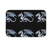 YYHWHJDE The Silver Dragon Slowly Rose Up Picture Crystal Velvet Lock Edge Tapis de sol, tapis de chambre, salon, dortoir, décoration de la maison