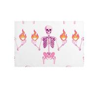 YYHWHJDE The Skeleton That Controls Desire Pattern Lot de 6 sets de table résistants à l'huile, à la chaleur et durables 30,5 x 45,7 cm