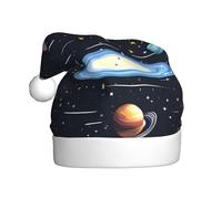 YYHWHJDE The Solar Family Picture Chapeau de Noël pour adulte Design doux, léger et moelleux pour homme et femme
