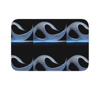 YYHWHJDE The Waves of The Sea Picture Crystal Velvet Lock Edge Tapis de sol pour chambre à coucher, salon, dortoir, décoration de la maison