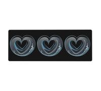 YYHWHJDE The Waves Tapis de souris extra large avec motif d'amour enroulable pour ordinateur de bureau, clavier de jeu antidérapant, version épaisse, 30,5 x 80 cm