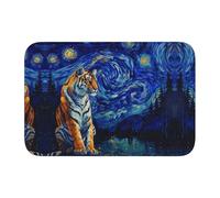 YYHWHJDE Tiger in The Sky Tapis de sol antidérapant et épais lavable pour salle de bain, chambre à coucher, 40,6 x 61 cm